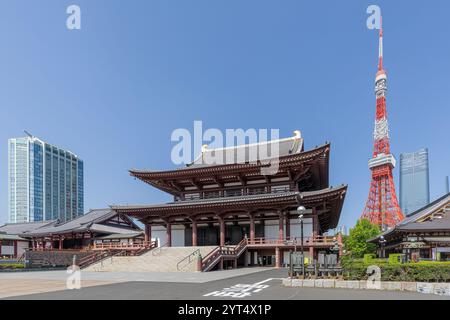 Zojoji-Tempel in Tokio Stockfoto