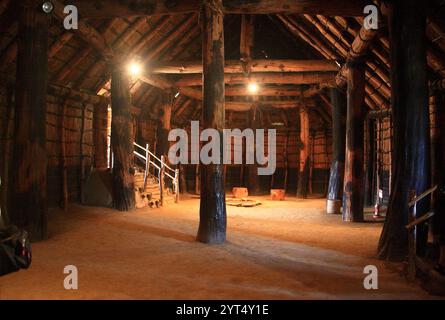 Sannai-Maruyama Site Inneres des großen Grubengebäudes National Special Historic Site Stockfoto