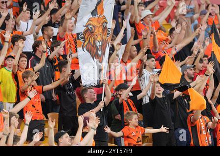 Brisbane, Australien. Dezember 2024. Brisbane, Australien, 6. Dezember 2024: Fans von Brisbane Roar werden vor der Isuzu Ute Im Suncorp Stadium in Brisbane, Australien, vor dem Spiel zwischen Brisbane Roar und Melbourne City FC im Stadion gesehen Matthew Starling (Promediapix/SPP) Credit: SPP Sport Press Photo. /Alamy Live News Stockfoto