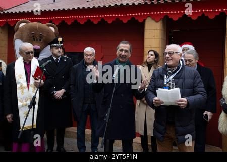 Mailand, Italien. Dezember 2024. Nella foto Beppe SalaMilano - Italia - Cronaca Venerd&#xec;, 06 Dicembre, 2024 (Foto di Marco Ottico/Lapresse) Einweihung der Weihnachtsmärkte in der Kathedrale Mailand, Italien - News Freitag, 06 Dezember 2024 (Foto: Marco Ottico/Lapresse) Credit: LaPresse/Alamy Live News Stockfoto