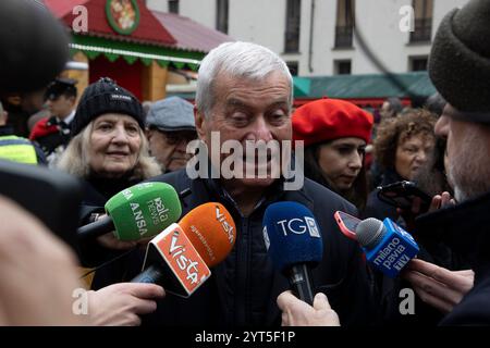 Mailand, Italien. Dezember 2024. Nella foto Carlo SangalliMilano - Italia - Cronaca Venerd&#xec;, 06 Dicembre, 2024 (Foto di Marco Ottico/Lapresse) Einweihung der Weihnachtsmärkte in der Kathedrale Mailand, Italien - News Freitag, 06 Dezember 2024 (Foto: Marco Ottico/Lapresse) Credit: LaPresse/Alamy Live News Stockfoto