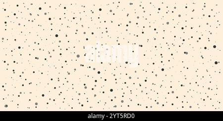 Abstraktes Punktmuster - zufällig platzierte Hexagone verschiedener Größen, Textur mit Copyspace, Generative Kunst, Vektordesign auf hellem Hintergrund Stock Vektor