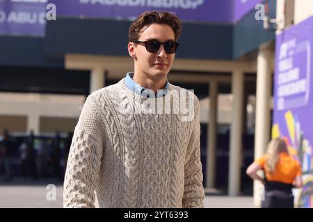 George Russell (Mercedes AMG Petronas Formel-1-Team, #63), SIND, Formel-1-Weltmeisterschaft, Abu Dhabi Grand Prix, Yas Marina Circuit, 06.12.2024 Foto: Eibner-Pressefoto/Annika Graf Stockfoto