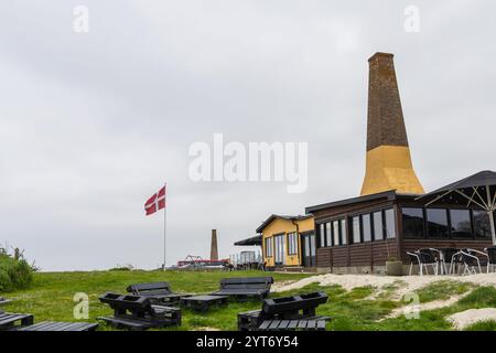 Fischräucherei und Restaurant in der Stadt Allinge auf der Insel Bornholm, Dänemark - 2. Dezember 2024 Stockfoto