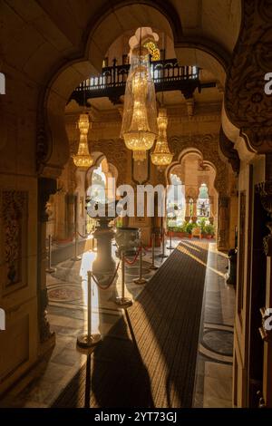 Motibaug Palace, Vadodara, Baroda, Indien Stockfoto