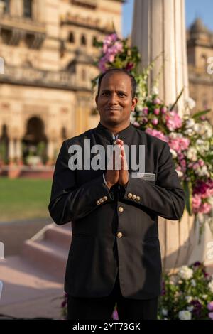 Motibaug Palace, Vadodara, Baroda, Indien Stockfoto
