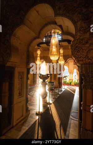 Motibaug Palace, Vadodara, Baroda, Indien Stockfoto