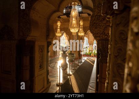 Motibaug Palace, Vadodara, Baroda, Indien Stockfoto