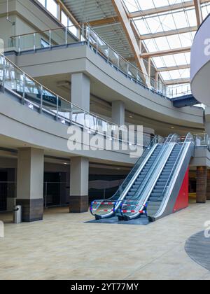 Leeres, verlassenes Einkaufszentrum Blautal-Center, Ulm, Baden-Württemberg, Deutschland, Europa Stockfoto