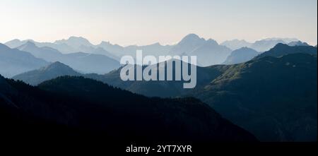 Ligurische Alpen, Panorama Stockfoto