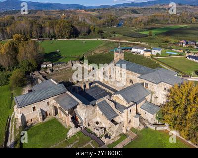 Kloster Santa María de Carracedo, 10. Jahrhundert, Carracedo del Monasterio, Region El Bierzo, Kastilien und Leon, Spanien Stockfoto