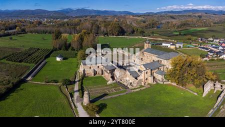 Kloster Santa María de Carracedo, 10. Jahrhundert, Carracedo del Monasterio, Region El Bierzo, Kastilien und Leon, Spanien Stockfoto