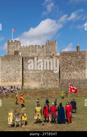 England, Kent, Dover, Dover Castle, mittelalterliche Nachstellung Show Stockfoto