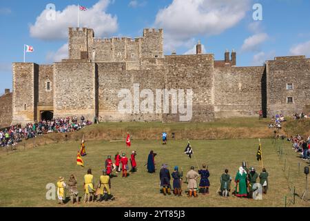 England, Kent, Dover, Dover Castle, mittelalterliche Nachstellung Show Stockfoto