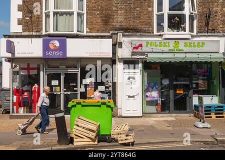 England, Kent, Dover, Straßenszene Stockfoto