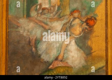 Gemälde mit dem Titel „Balletttänzer“ von Edgar Degas (1834–1917), datiert um 1890 Stockfoto