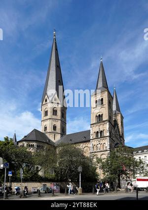 Deutschland, Nordrhein-Westfalen, Bonn, Münsterplatz, Bonner Münster Stockfoto