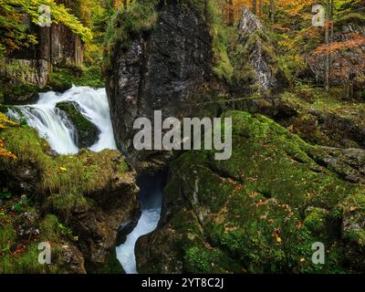 Herbststimmung im Nationalpark Gesäuse, Steiermark, Österreich Stockfoto