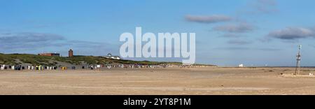 Früh am Morgen am Strand von Juist, Ostfriesische Inseln, Deutschland. Stockfoto