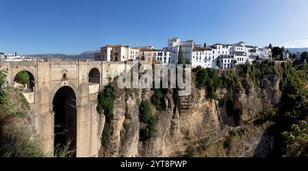 Puente Nuevo in Ronda, Andalusien, Spanien. Stockfoto