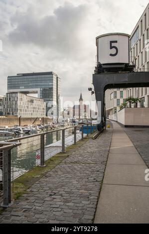 Rheinauhafen in Köln Stockfoto