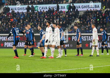 Bergamo, Italien. Dezember 2024., Serie A, Atalanta BC gegen AC Milan, Spiel 2024-25 im Gewiss Stadium in Bergamo (BG), Italien, 06.12.2024. Foto: Marius Bunduc/LiveMedia Credit: Independent Photo Agency/Alamy Live News Stockfoto