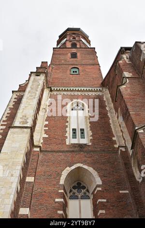 Turm der Basilika St. Jakob in Straubing Stockfoto