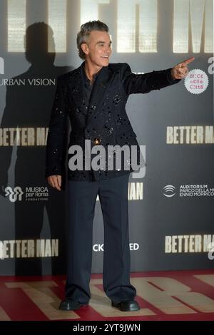 Rom, Italien. Dezember 2024. ROM, ITALIEN - 6. DEZEMBER: Robbie Williams nimmt am 6. Dezember 2024 an der Premiere „Better man“ im Auditorium Parco Della Musica in Rom Teil. Quelle: dpa/Alamy Live News Stockfoto