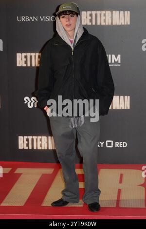 Rom, Italien. Dezember 2024. Ariete besucht den roten Teppich des Films „Better man“ im Auditorium Parco della Musica. (Foto: Mario Cartelli/SOPA Images/SIPA USA) Credit: SIPA USA/Alamy Live News Stockfoto