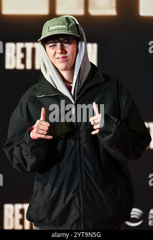 Rom, Italien. Dezember 2024. Ariete nimmt am 6. Dezember 2024 an der „Better man“-Premiere im Auditorium Parco Della Musica in Rom Teil. Quelle: Live Media Publishing Group/Alamy Live News Stockfoto