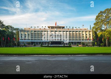 Unabhängigkeitspalast, auch bekannt als Reunification Convention Hall, befindet sich in Ho Chi Minh City, Saigon, Vietnam Stockfoto