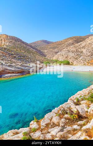 Livadaki Strand, Folegandros Insel, Kykladen Inseln, Griechenland Stockfoto