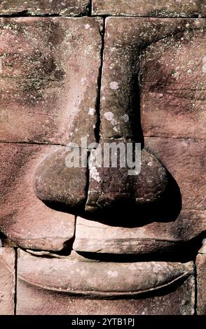 Angkor Thom, alternativ Nokor Thom, im heutigen Kambodscha gelegen, war die letzte und beständigste Hauptstadt des Khmer-Reiches. Befindet sich in SE Stockfoto