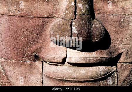 Angkor Thom, alternativ Nokor Thom, im heutigen Kambodscha gelegen, war die letzte und beständigste Hauptstadt des Khmer-Reiches. Befindet sich in SE Stockfoto