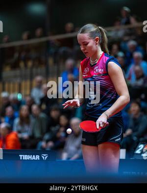 Annett Kaufmann, (SV DJK Kolbermoor), SV DJK Kolbermoor vs. TTC Berlin Eastside, Tischtennis, 1. Bundesliga Frauen, 7. Spielwoche, 2024/2025, 06.12.2024, Foto: Eibner-Pressefoto/Mateusz Jop Stockfoto