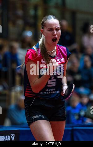 Annett Kaufmann, (SV DJK Kolbermoor), SV DJK Kolbermoor vs. TTC Berlin Eastside, Tischtennis, 1. Bundesliga Frauen, 7. Spielwoche, 2024/2025, 06.12.2024, Foto: Eibner-Pressefoto/Mateusz Jop Stockfoto