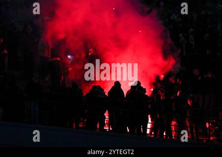 Mailand, Italien. Dezember 2024. Fans des FC Internazionale waren 2024/25 beim Fußballspiel der Serie A zwischen dem FC Internazionale und Parma Calcio 1913 im San Siro Stadion zu sehen. Endpunktzahl Inter 3: 1 Parma (Foto: Fabrizio Carabelli/SOPA Images/SIPA USA) Credit: SIPA USA/Alamy Live News Stockfoto