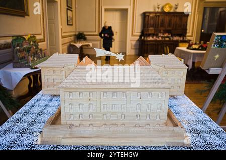 Rosice, Region Brünn. Dezember 2024. Ausstellung von Krippen im Schloss in Rosice, Region Brünn, Tschechische Republik, 7. Dezember 2024. Quelle: Patrik Uhlir/CTK Photo/Alamy Live News Stockfoto