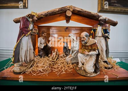 Rosice, Region Brünn. Dezember 2024. Ausstellung von Krippen im Schloss in Rosice, Region Brünn, Tschechische Republik, 7. Dezember 2024. Quelle: Patrik Uhlir/CTK Photo/Alamy Live News Stockfoto