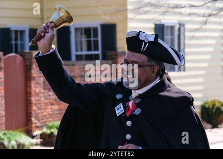 Alexandria, Virginia, USA. Anführer der Parade zu Ehren des Geburtstags von George Washington. Stockfoto