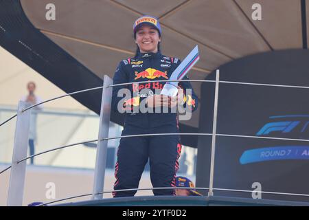 Hamda Al Qubaisi (F1 Academy, MP Motorsport, Red Bull Racing, #8), SIND, Formel 1 Weltmeisterschaft, Abu Dhabi Grand Prix, Yas Marina Circuit, 07.12.2024 Foto: Eibner-Pressefoto/Annika Graf Stockfoto