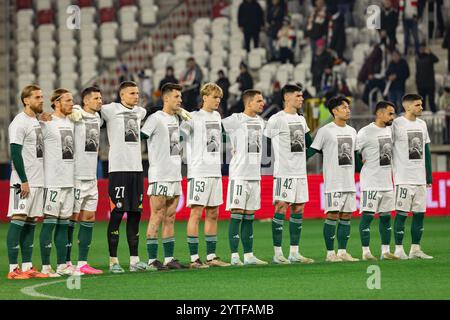 Lodz, Polen. Dezember 2024. Das Team von Legia wurde während des Polnischen Pokalspiels zwischen LKS Lodz und Legia Warszawa im Wladyslaw Krol Municipal Stadium gesehen. Endstand; LKS Lodz 0:3 Legia Warszawa. Quelle: SOPA Images Limited/Alamy Live News Stockfoto