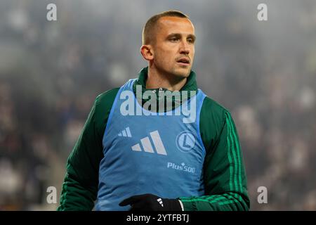 Lodz, Polen. Dezember 2024. Thomas Pekhart von Legia wurde während des Polnischen Pokalspiels zwischen LKS Lodz und Legia Warszawa im Wladyslaw Krol Municipal Stadium gesehen. Endstand; LKS Lodz 0:3 Legia Warszawa. Quelle: SOPA Images Limited/Alamy Live News Stockfoto