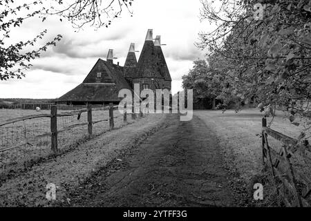 Oast Houses on the Farm in Kent England Großbritannien Stockfoto