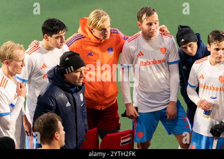 Amstelveen, Niederlande. Dezember 2024. AMSTELVEEN, NIEDERLANDE - 7. DEZEMBER: Trainer Jeroen Delmee aus den Niederlanden beim Spiel der FIH Pro League zwischen den Niederlanden und Deutschland im Wagener Stadion am 7. Dezember 2024 in Amstelveen, Niederlande. (Foto: Joris Verwijst/BSR Agency) Credit: BSR Agency/Alamy Live News Stockfoto