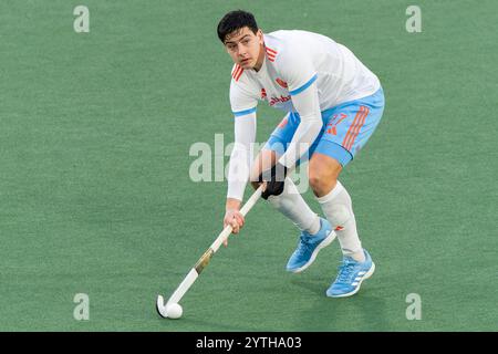 Amstelveen, Niederlande. Dezember 2024. AMSTELVEEN, NIEDERLANDE - 7. DEZEMBER: Timo Boers aus den Niederlanden während des FIH Pro League-Spiels zwischen den Niederlanden und Deutschland im Wagener Stadion am 7. Dezember 2024 in Amstelveen, Niederlande. (Foto: Joris Verwijst/BSR Agency) Credit: BSR Agency/Alamy Live News Stockfoto