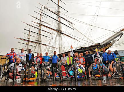 2. JUNI 2012 Sandringham Norfolk CA. 2012 behinderte Veteranen aus Großbritannien und den USA, die alle lebensverändernde Verletzungen in Afghanistan erlitten haben Stockfoto