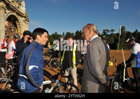 2. JUNI 2012 Sandringham Norfolk CA. 2012 behinderte Veteranen aus Großbritannien und den USA, die alle lebensverändernde Verletzungen in Afghanistan erlitten haben Stockfoto