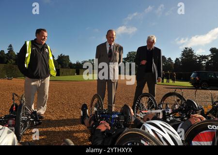 2. JUNI 2012 Sandringham Norfolk CA. 2012 behinderte Veteranen aus Großbritannien und den USA, die alle lebensverändernde Verletzungen in Afghanistan erlitten haben Stockfoto