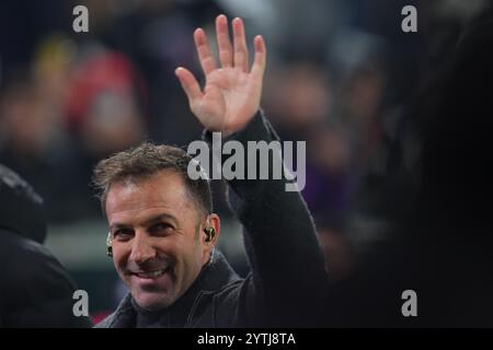 Torino, Italien. Dezember 2024. Alessandro Del Piero während des Fußballspiels der Serie A zwischen Juventus und Bologna im Allianz-Stadion in Turin, Norditalien - Samstag, den 07. Dezember 2024. Sport - Fußball . (Foto: Spada/Lapresse) Credit: LaPresse/Alamy Live News Stockfoto